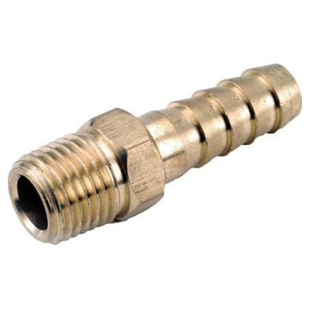 Gizmo 717001-0806 .5 in. Hose ID x .38 in. Male Pipe Thread Brass Barb Insert GI698171